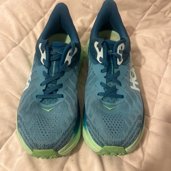 Hoka Shoes - Hoka Teal and Lime Athletic Shoes